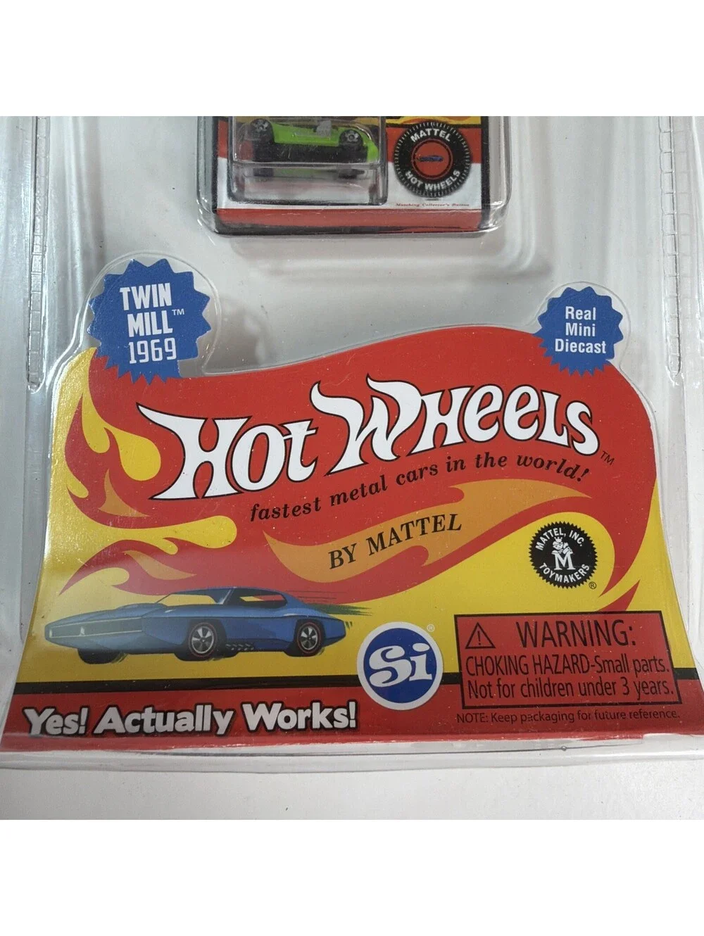 Hot Wheels ~ WORLD'S SMALLEST ~ 2017 ~ TWIN MILL 1969‎ ~ Green ~ BRAND NEW
